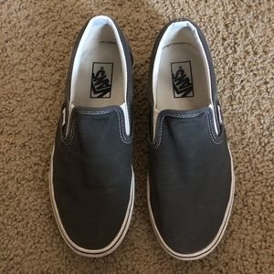 Grey Vans slip on’s